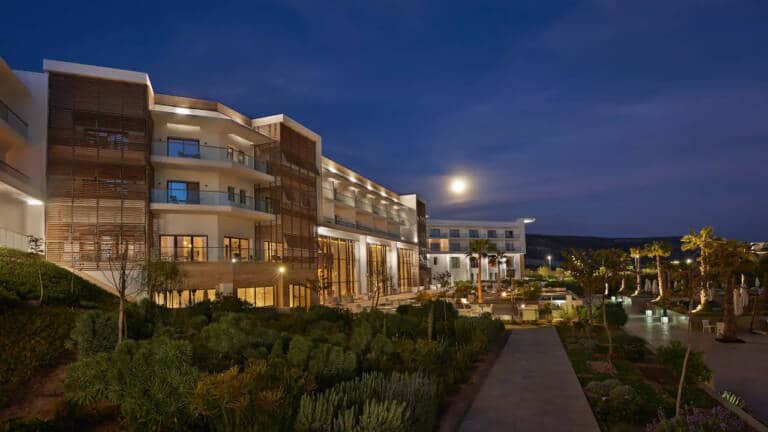 Hyatt-Place-Taghazout-Bay-P057-Hotel-Exterior-at-Night