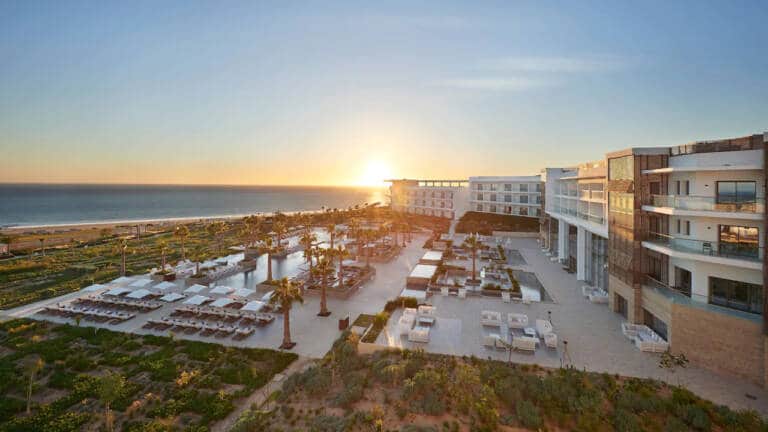 Hyatt-Place-Taghazout-Bay-P059-Hotel-Exterior-with-Sunset